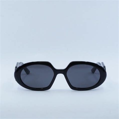 DiorBobby R2U Black Rounded Sunglasses.